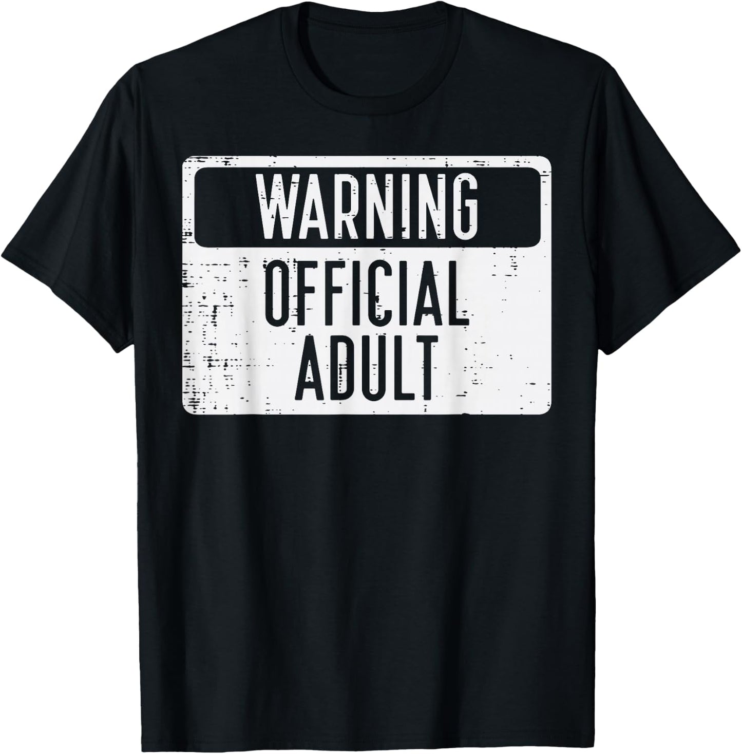 18th Birthday Warning Official Adult 18 Years Old Women Men T-Shirt - T-Shirt | Black
