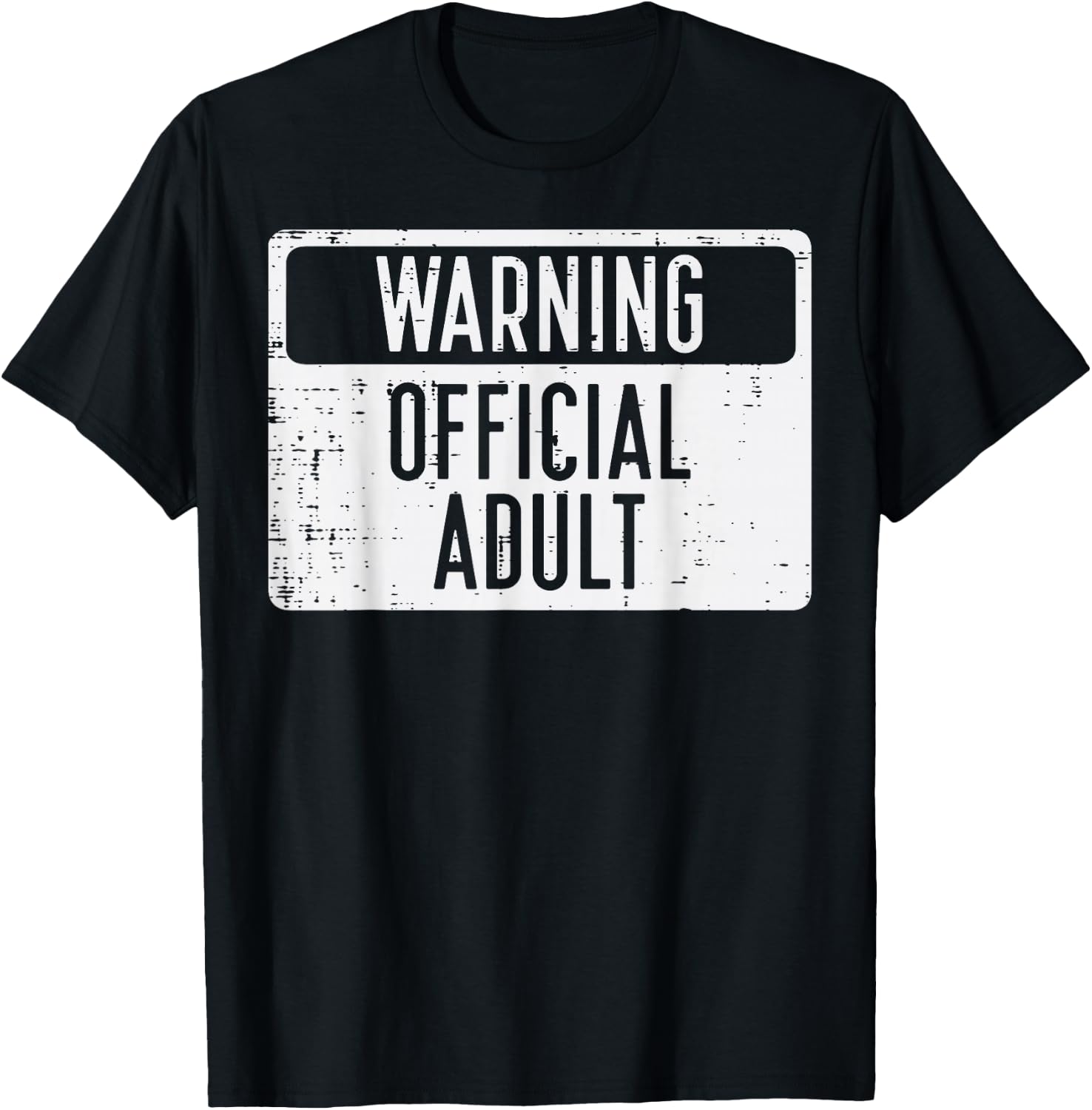 18th Birthday Warning Official Adult 18 Years Old Women Men T-Shirt - T-Shirt | Black