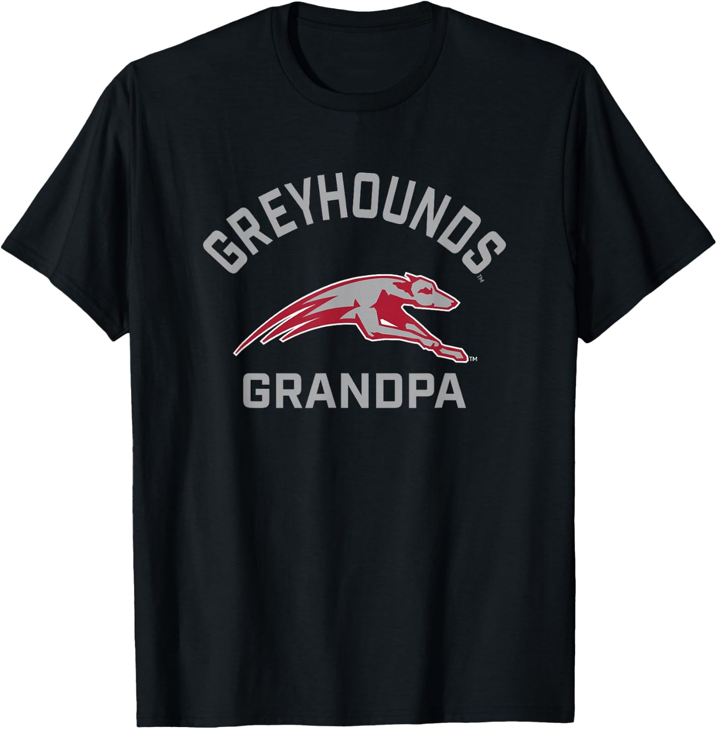 University of Indianapolis UIndy Greyhounds Arched Grandpa T-Shirt - T-Shirt | Black