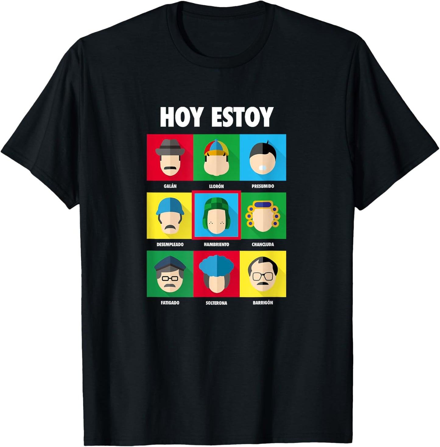 El Chavo - Colorful Desings for Kids, Teen, Women & Men T-Shirt - T-Shirt | Black