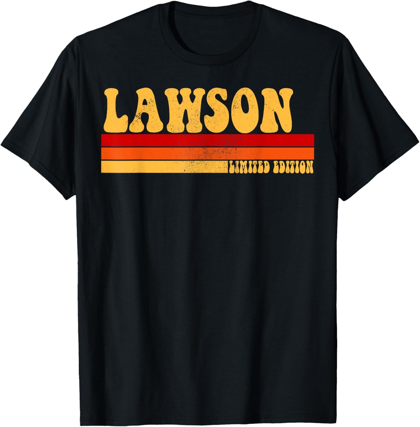 LAWSON Name Personalized Idea Men Retro Vintage LAWSON T-Shirt - T-Shirt | Black