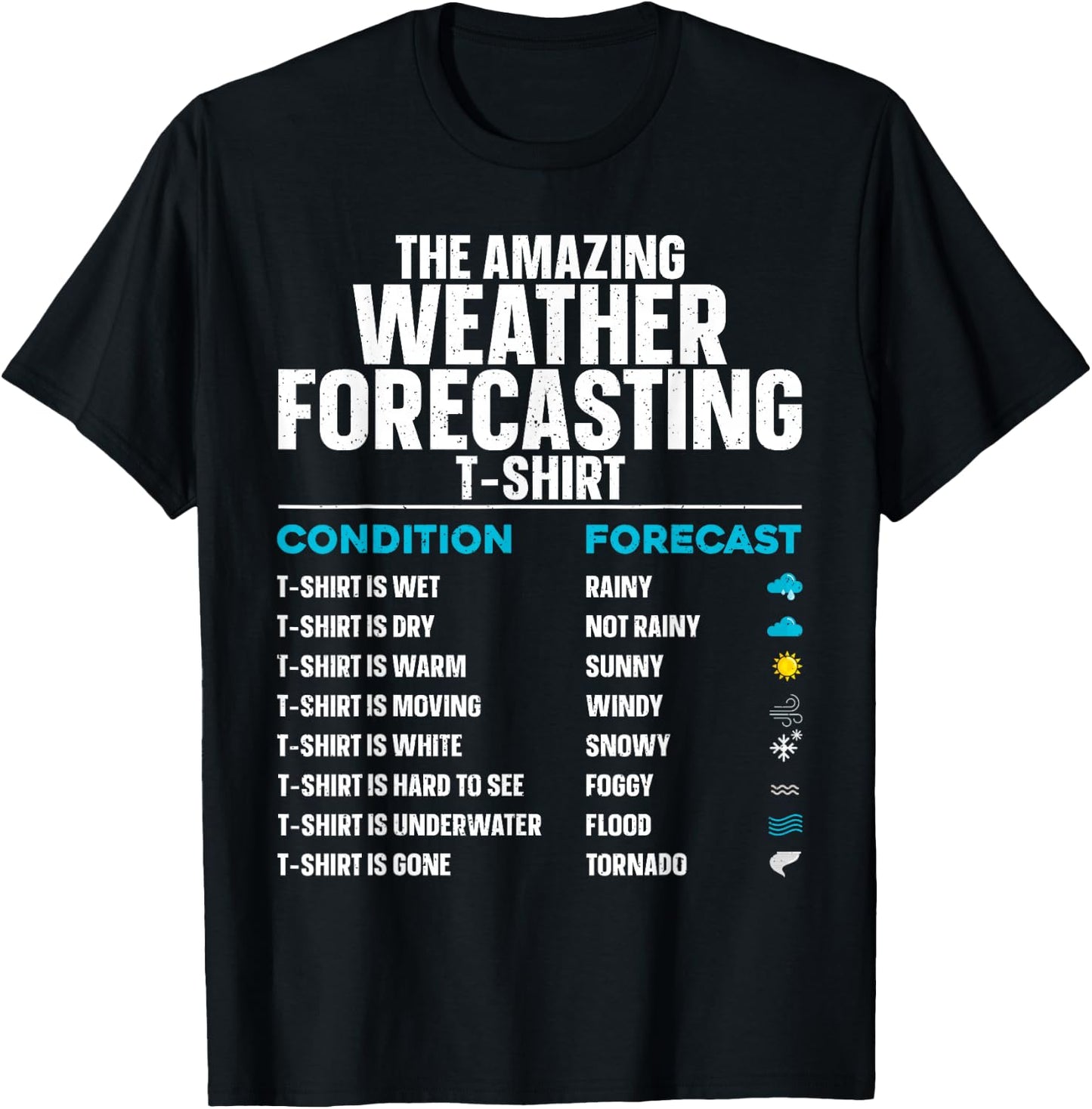 Cool Weather Forecasting Art Women Cloud Meteorology T-Shirt - T-Shirt | Black