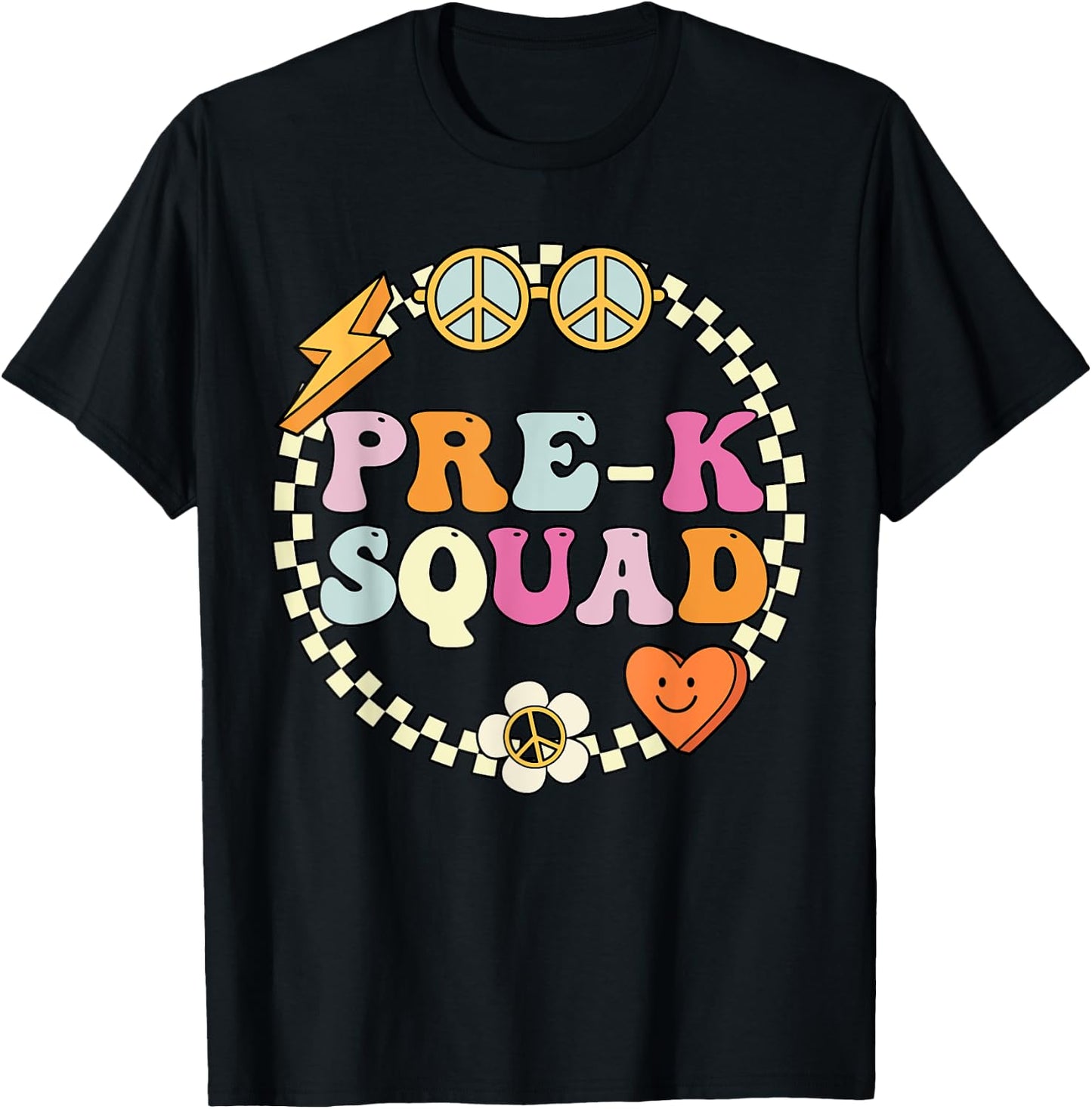 Pre k Teacher Shirt & Girls, Kids Pre-k Squad T-Shirt - T-Shirt | Black