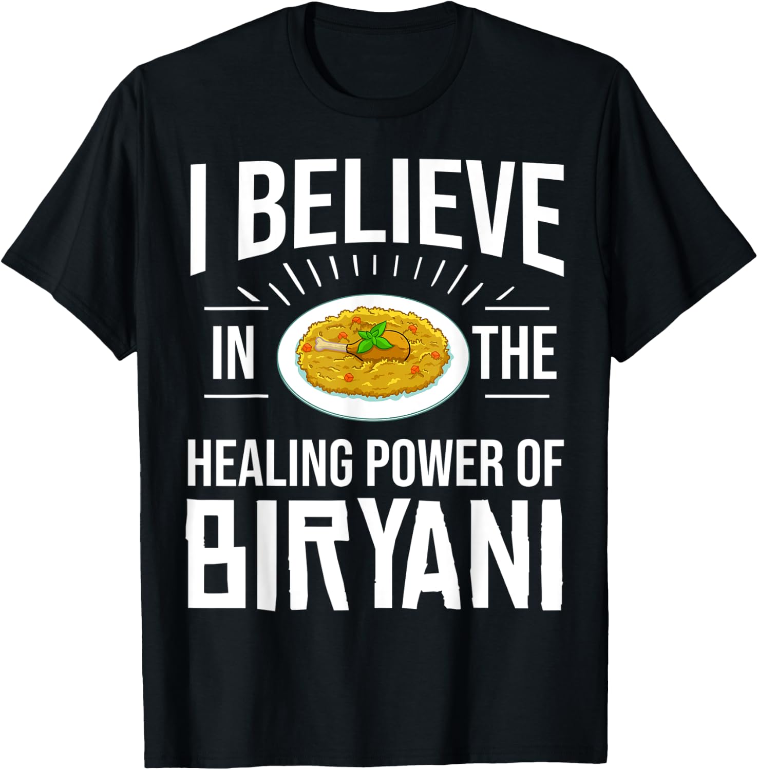 Biryani Gift Pakistani Food Chicken Dum Pot T-Shirt - T-Shirt | Black