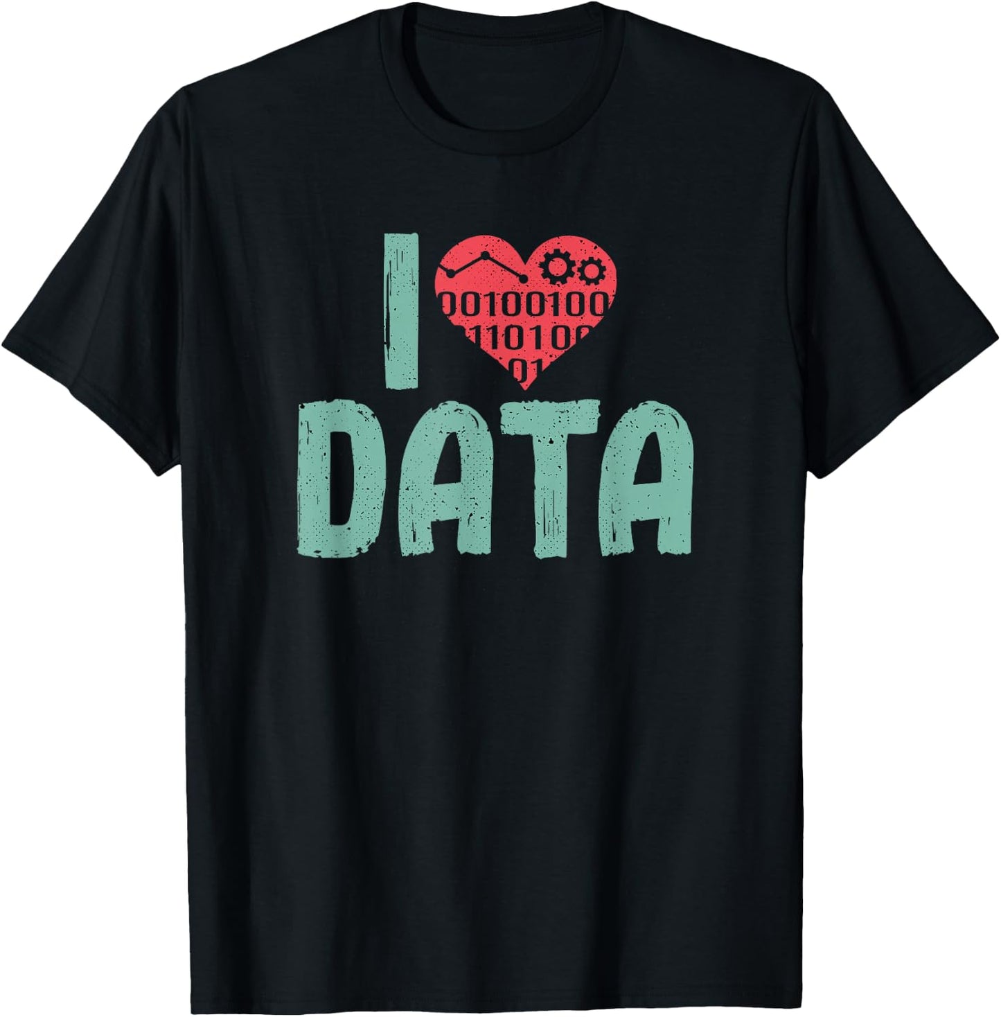 Data Encoder I Love Statistics Data Science Data Analysts T-Shirt - T-Shirt | Black