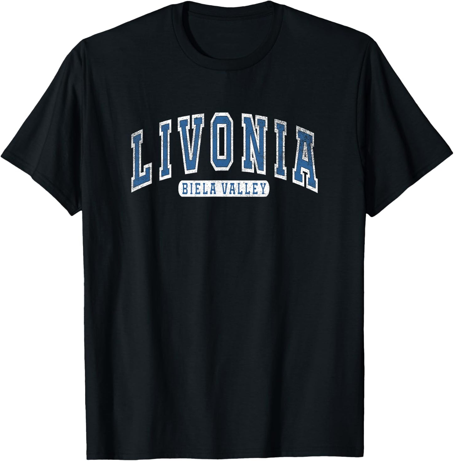Teamzad Livonia Varsity Dayz Mountains Nature Camping Gamer Gift , Small, Black T-Shirt - T-Shirt | Black