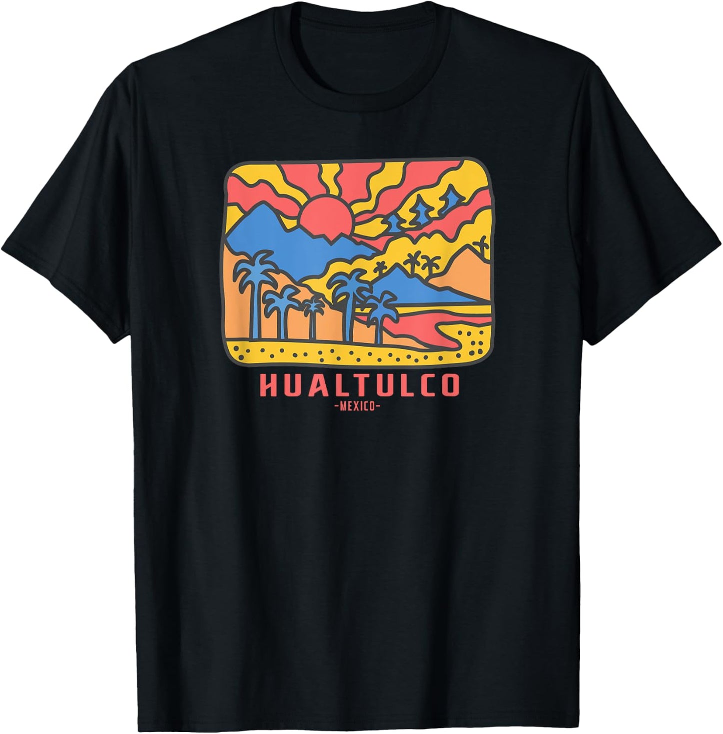 Huatulco Mexico T-Shirt - T-Shirt | Black