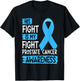 His Fight Is My Fight Prostate Cancer Awareness Support T-Shirt - T-Shirt | Black