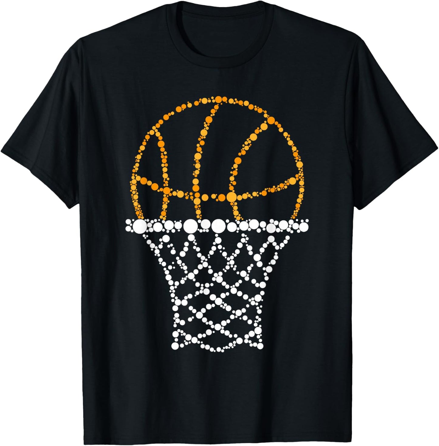Basketball Dots Happy Dot Day For Kids Man Woman T-Shirt - T-Shirt | Black
