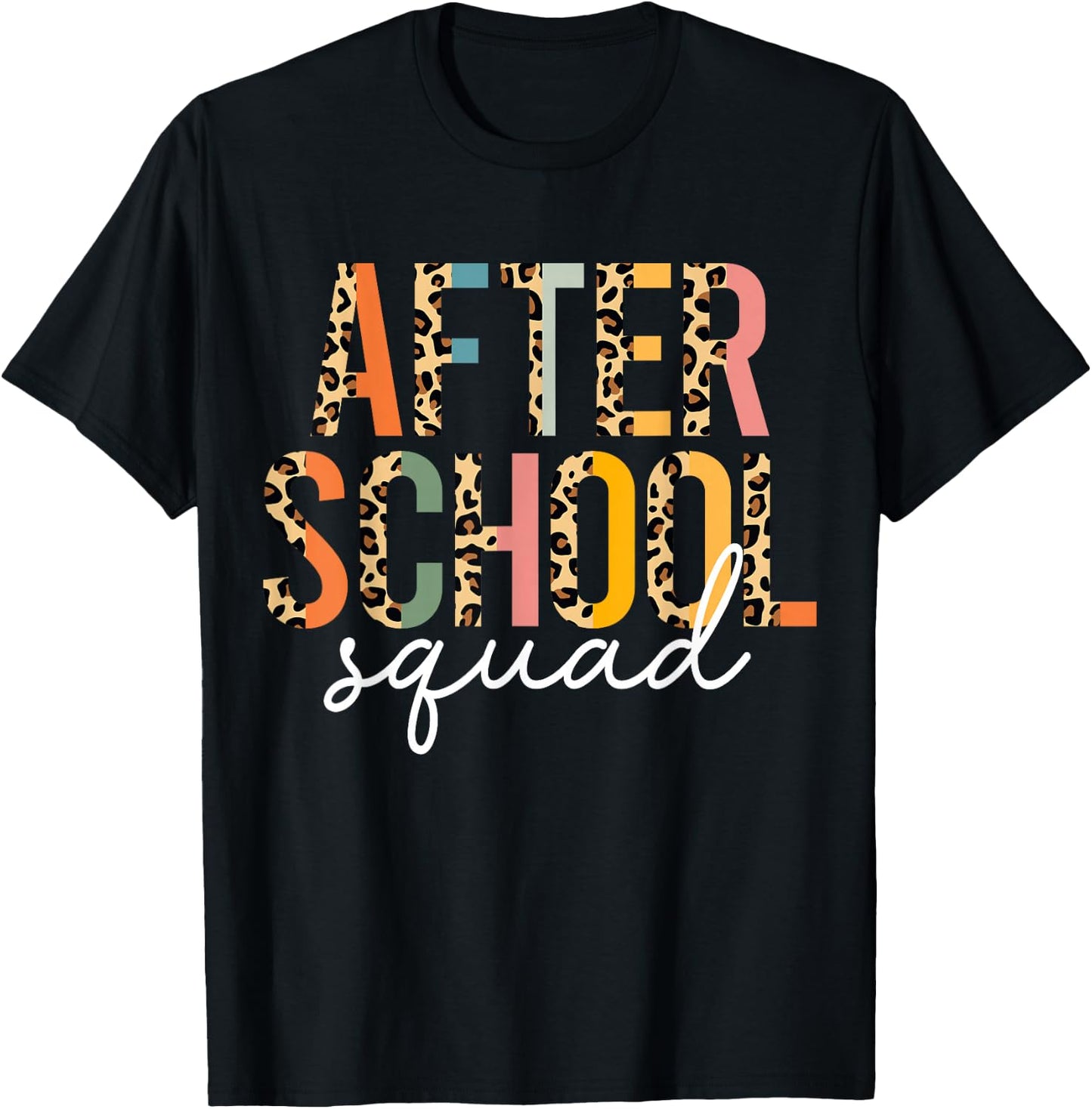After School Squad Cute After School Program Staff T-Shirt - T-Shirt | Black