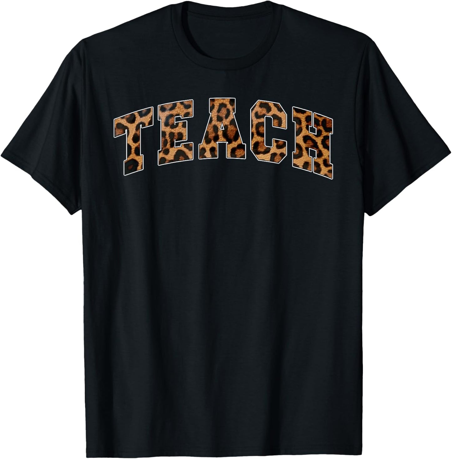 Teach Funny Teacher Inspirational Varsity Style Cougar Men Women T-Shirt - T-Shirt | Black