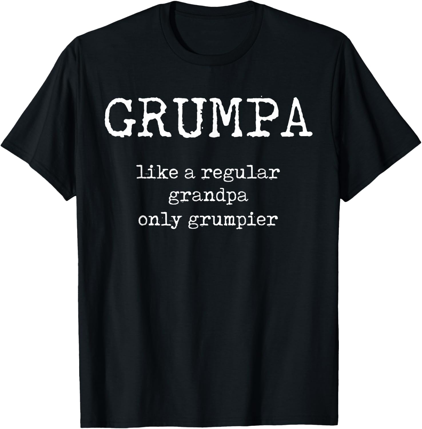 Grumpa Definition: Funny Grandpa Sarcastic Grumpy Old Man T-Shirt - T-Shirt | Black