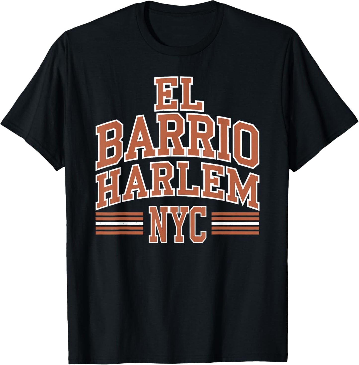 El Barrio Harlem NYC Retro Vintage 212 Puerto Rico Gym Sport T-Shirt - T-Shirt | Black