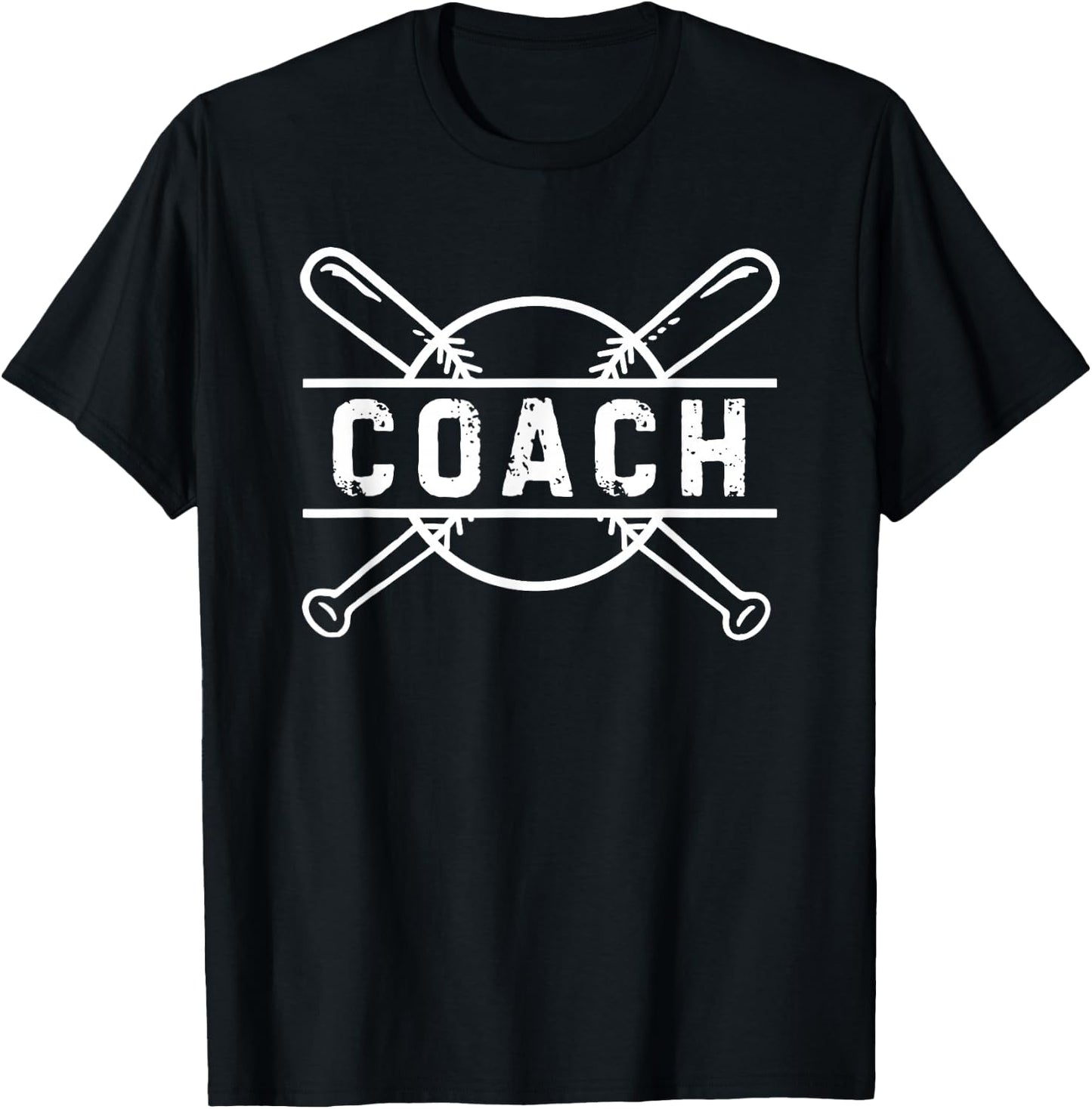 Baseball Coach Trainer Funny Vintage T-Shirt - T-Shirt | Black