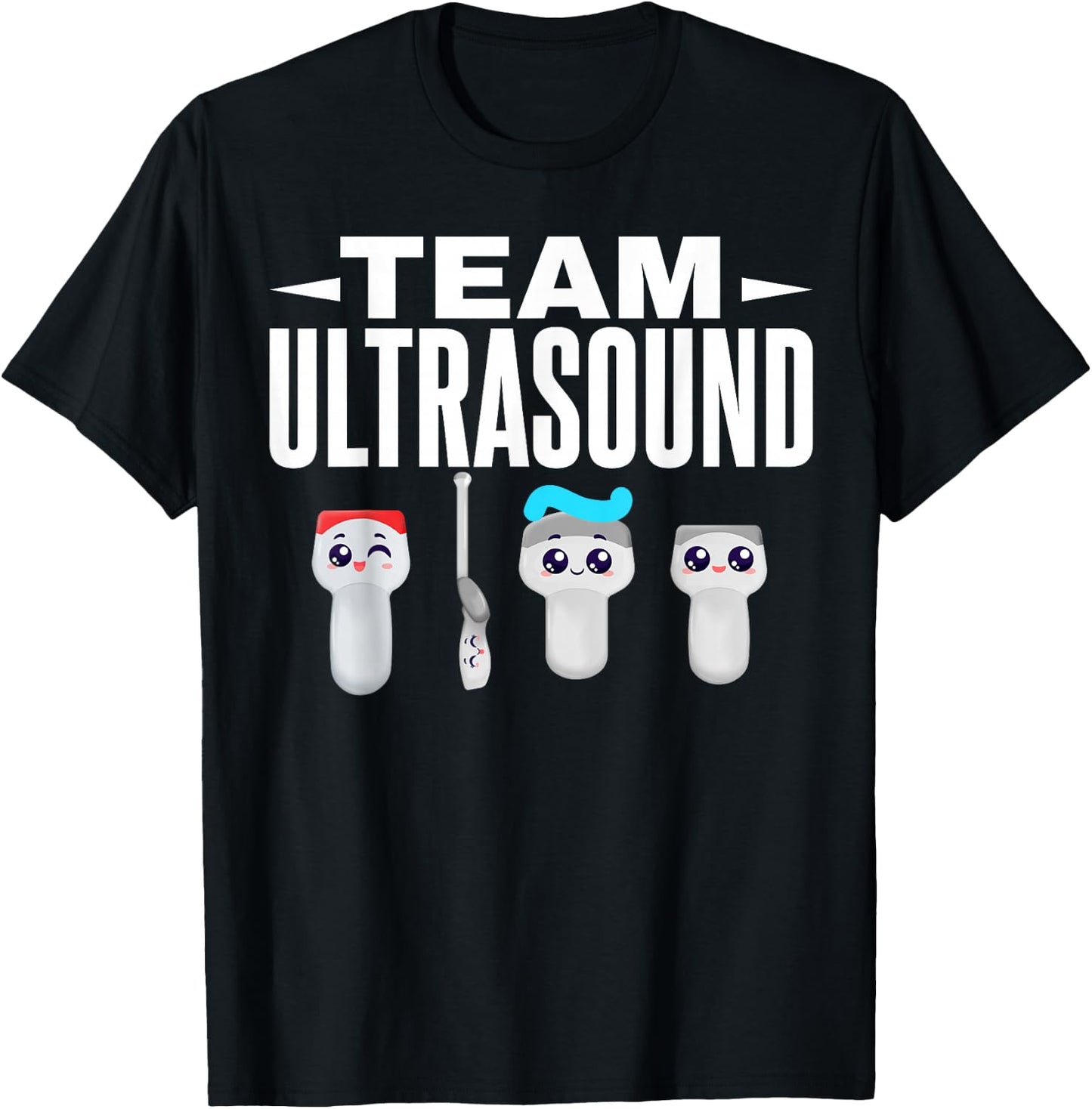 Sonographer Team Ultrasound Sonography Technician , Small, Black T-Shirt - T-Shirt | Black