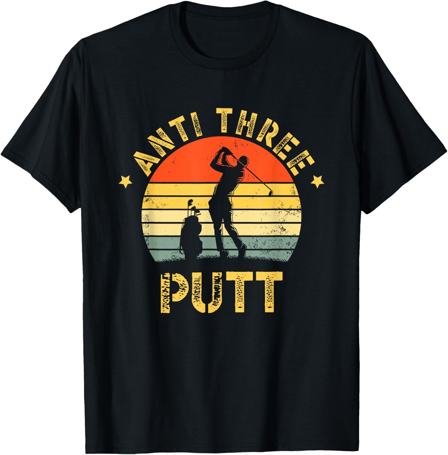 Anti 3 Putt T-Shirt - T-Shirt | Black