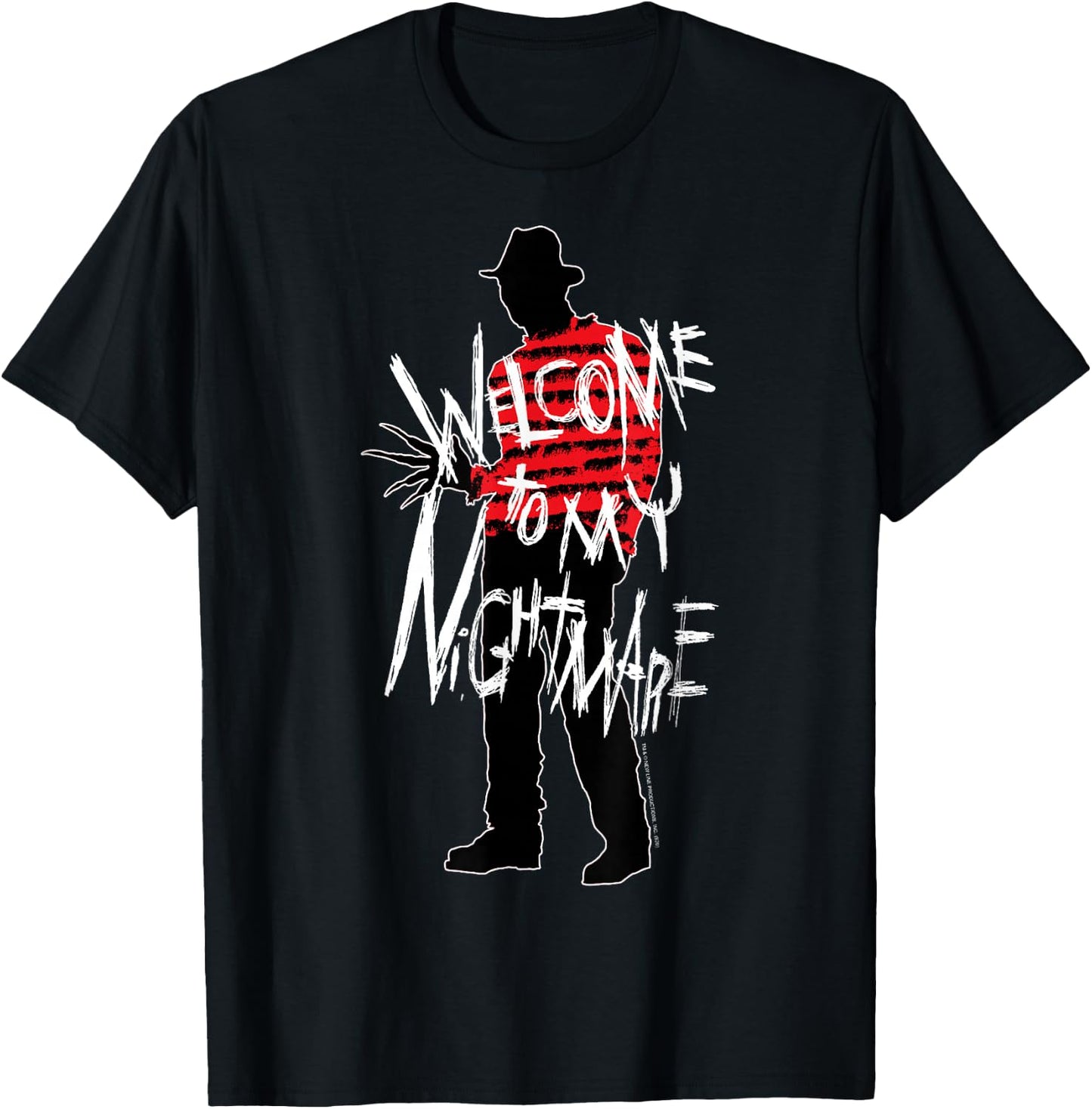 A Nightmare On Elm Street Freddy Welcome to My Nightmare T-Shirt - T-Shirt | Black