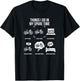 Things I Do In My Spare Time, Bicycle Cycling Lover T-Shirt - T-Shirt | Black