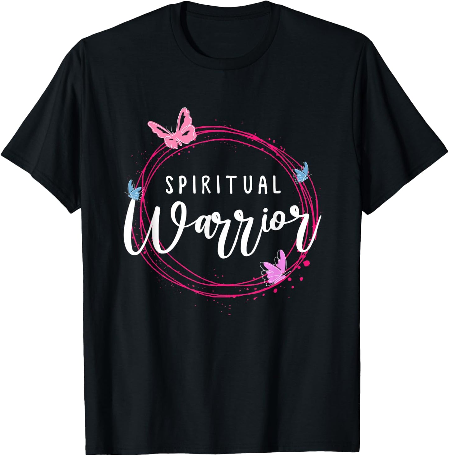 Positive women saying or Spiritual Warrior T-Shirt - T-Shirt | Black