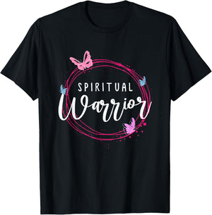 Positive women saying or Spiritual Warrior T-Shirt - T-Shirt | Black