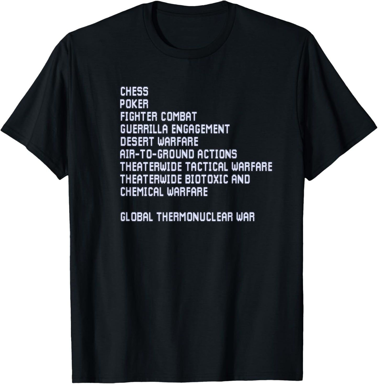 War Games Joshua WOPR Game Classic 80s Graphic T-Shirt - T-Shirt | Black