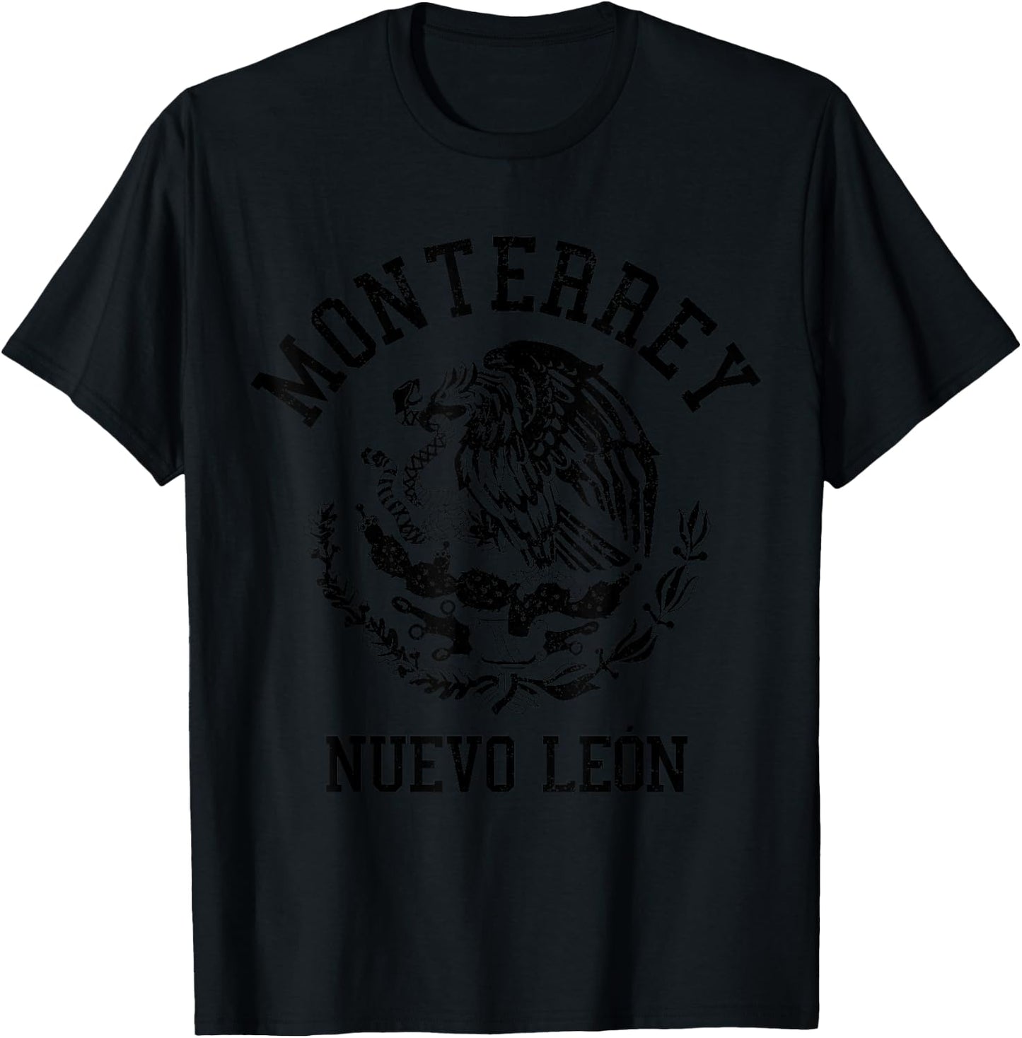 Monterrey Nuevo Leon Mexico Pride Mexican T-Shirt - T-Shirt | Black