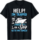 Help I'm Trapped On A Ship With My Family Vacation Cruise T-Shirt - T-Shirt | Black