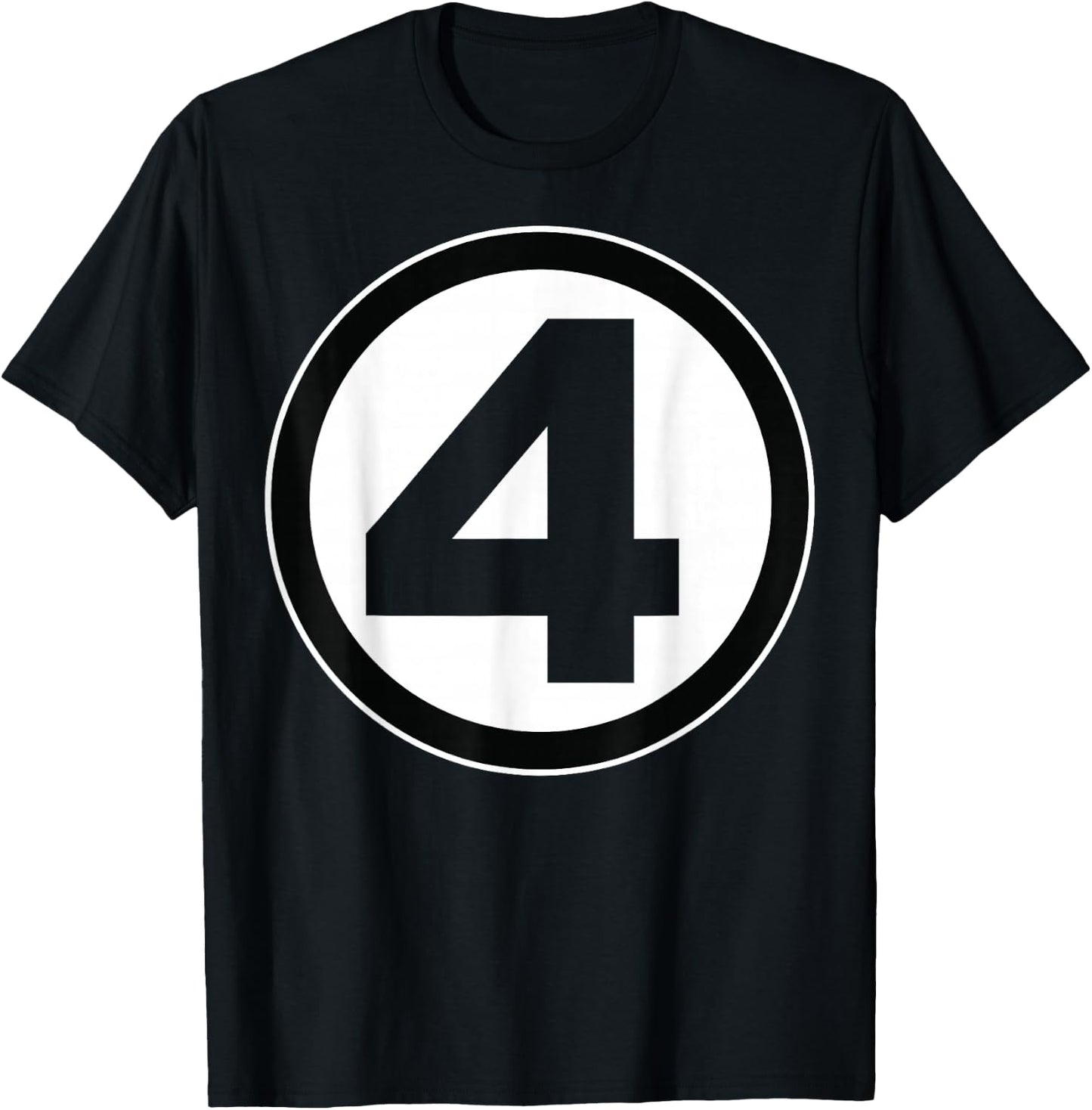 Marvel Fantastic Four Bold Center Chest Logo Small T-Shirt - T-Shirt | Black