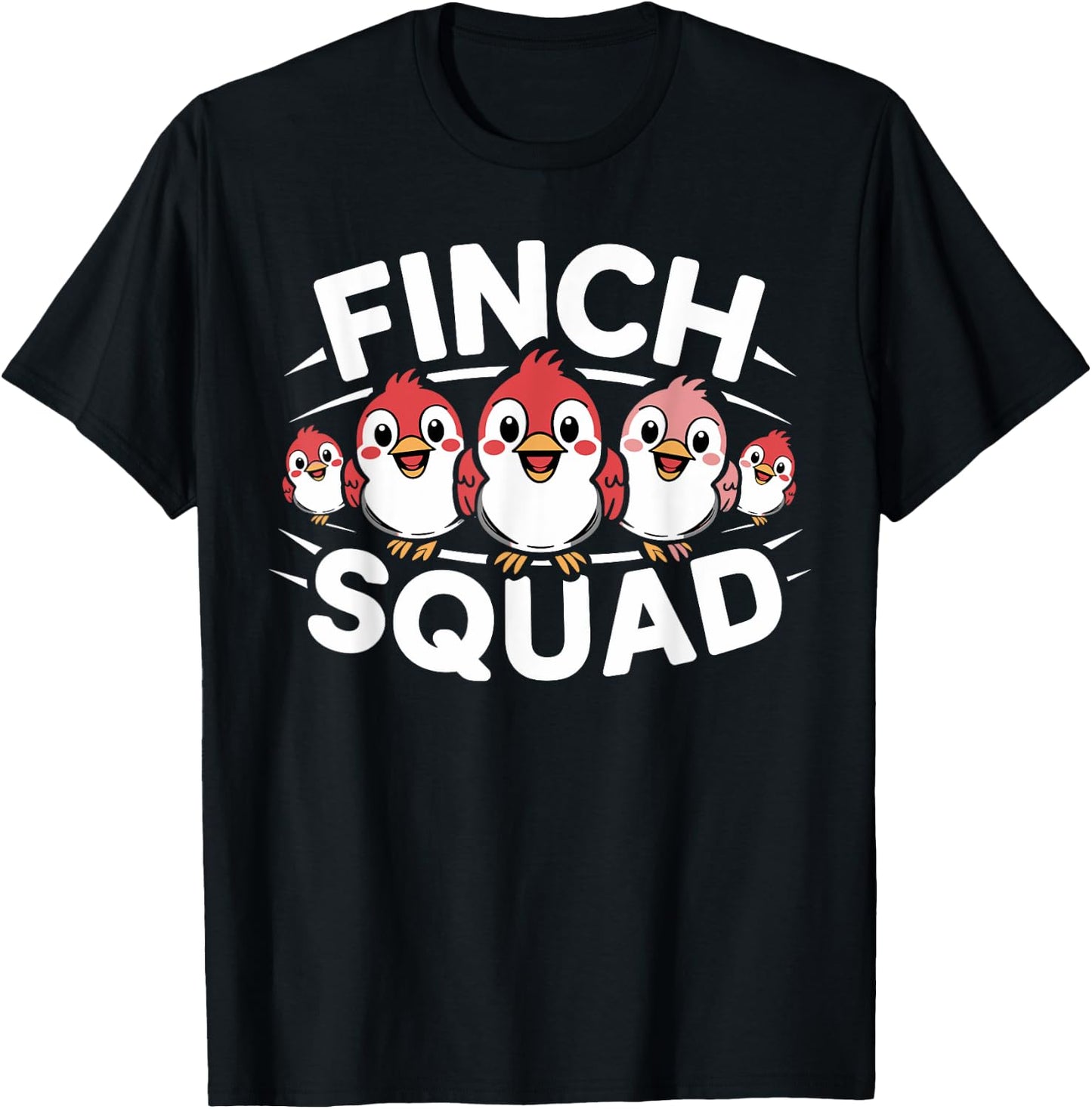 Finch Squad for Finch Lover Shirt | Cool Finch T-Shirt - T-Shirt | Black