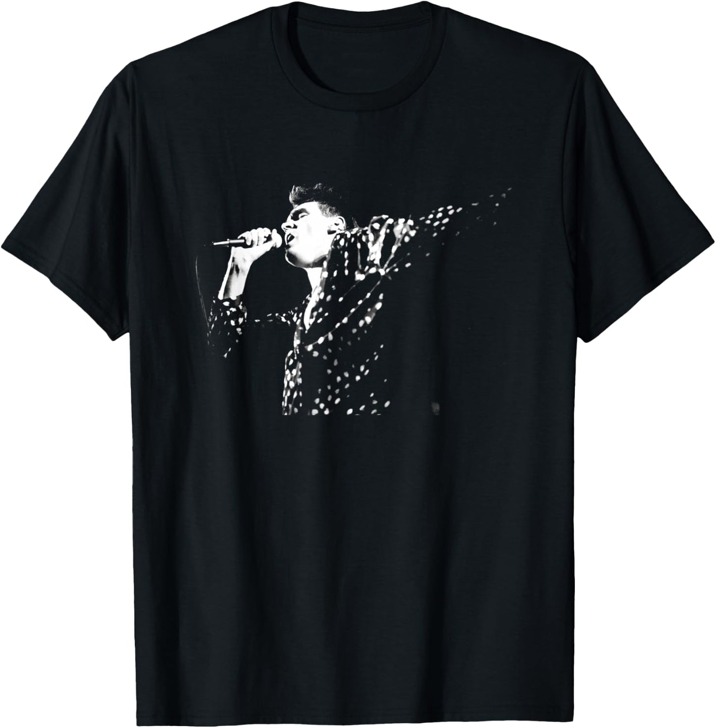 Morrissey of The Smiths Live 1985 by Stephen Wright T-Shirt - T-Shirt | Black