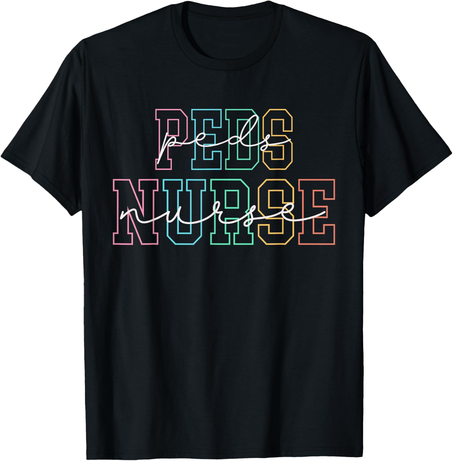 Pediatric Peds PICU Nurse T-Shirt - T-Shirt | Black