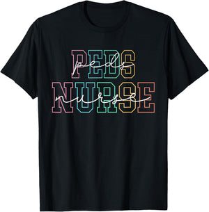 Pediatric Peds PICU Nurse T-Shirt - T-Shirt | Black