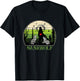 Retro Vintage Sunset Nana Wolf Mothers Day Grandma Wolf T-Shirt - T-Shirt | Black