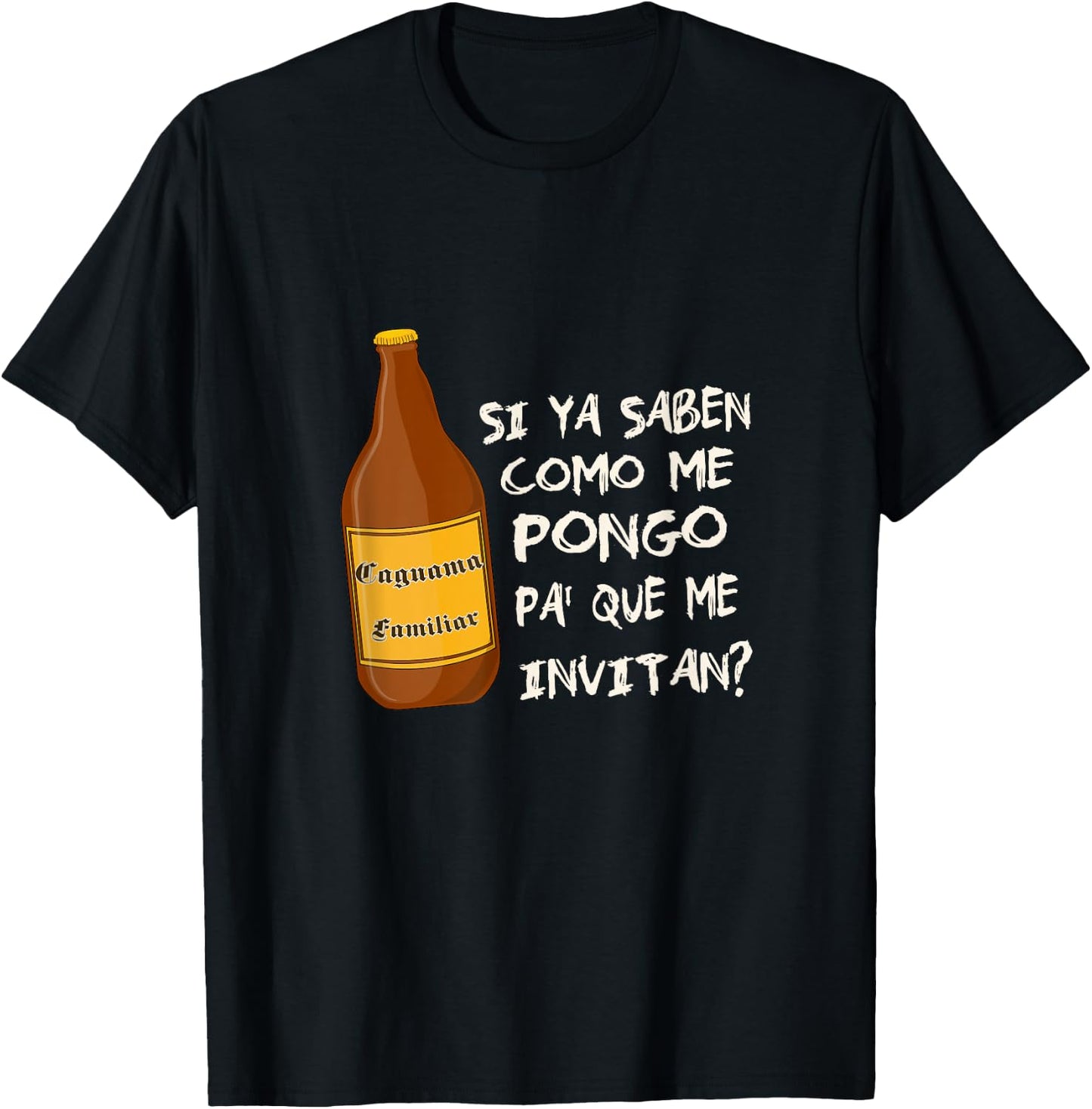 Si Ya Saben Como Me Pongo Camisa Dia de Padre Regalo Espanol T-Shirt - T-Shirt | Black