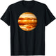 Beautiful Jupiter Planet Solar System T-Shirt - T-Shirt | Black
