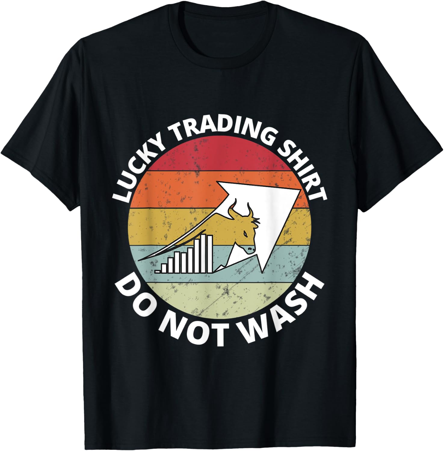 Retro I'd Rather be Trading Stock Market Trading Gift T-Shirt - T-Shirt | Black