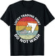 Retro I'd Rather be Trading Stock Market Trading Gift T-Shirt - T-Shirt | Black