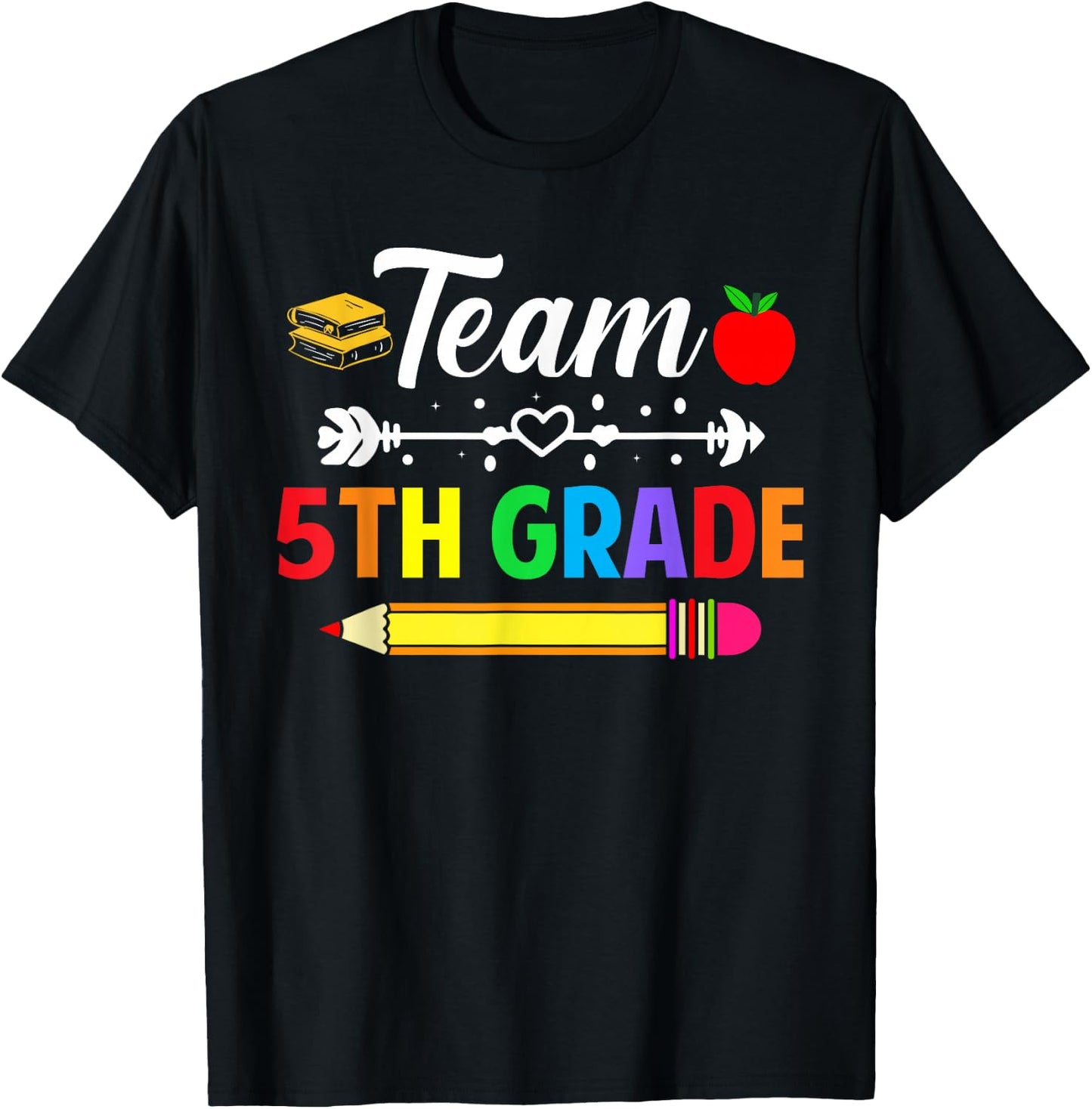 Team 5th Grade Teacher 5th Grade Team Teacher School Grade T-Shirt - T-Shirt | Black