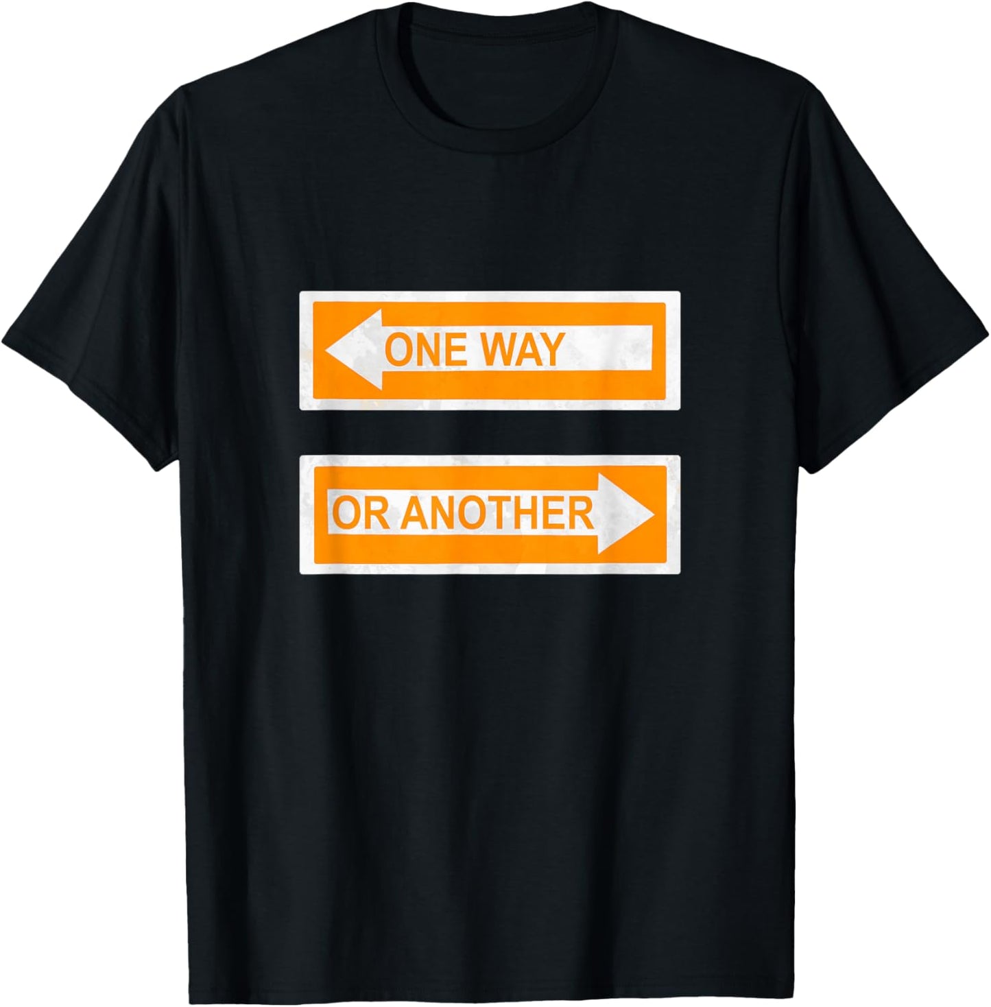 Orange Either Way Orange Graphic T-Shirt - T-Shirt | Black