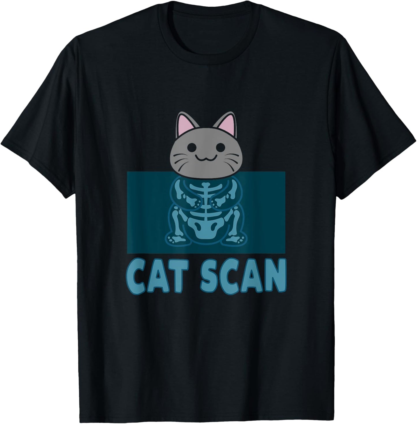 Cat Scan Funny Pun X-Ray Ct-Scan Technician Radiology T-Shirt - T-Shirt | Black