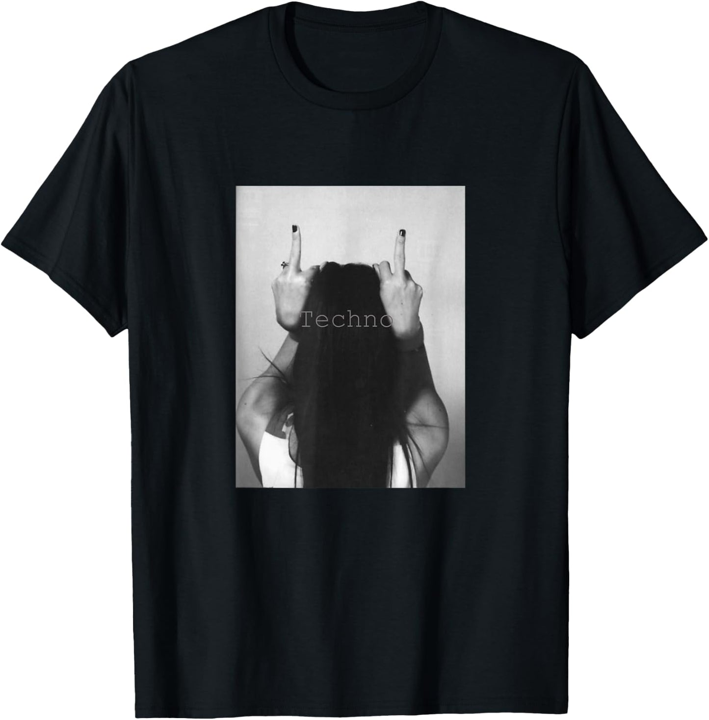 Hot Techno , Sexy Design, Techno Rave T-Shirt - T-Shirt | Black