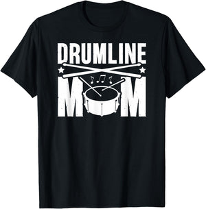 Drumline Mom Drumline Mama Drumline Mother T-Shirt - T-Shirt | Black