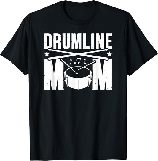 Drumline Mom Drumline Mama Drumline Mother T-Shirt - T-Shirt | Black