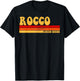 ROCCO Name Personalized Idea Men Retro Vintage ROCCO T-Shirt - T-Shirt | Black