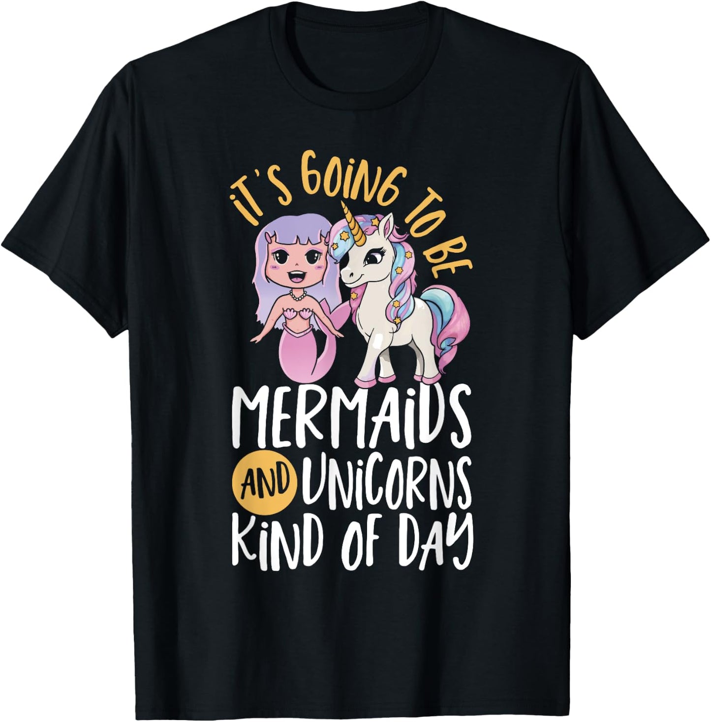 Unicorn Mermaid Funny Mermicorn Women Crazy Day Unicorn T-Shirt - T-Shirt | Black