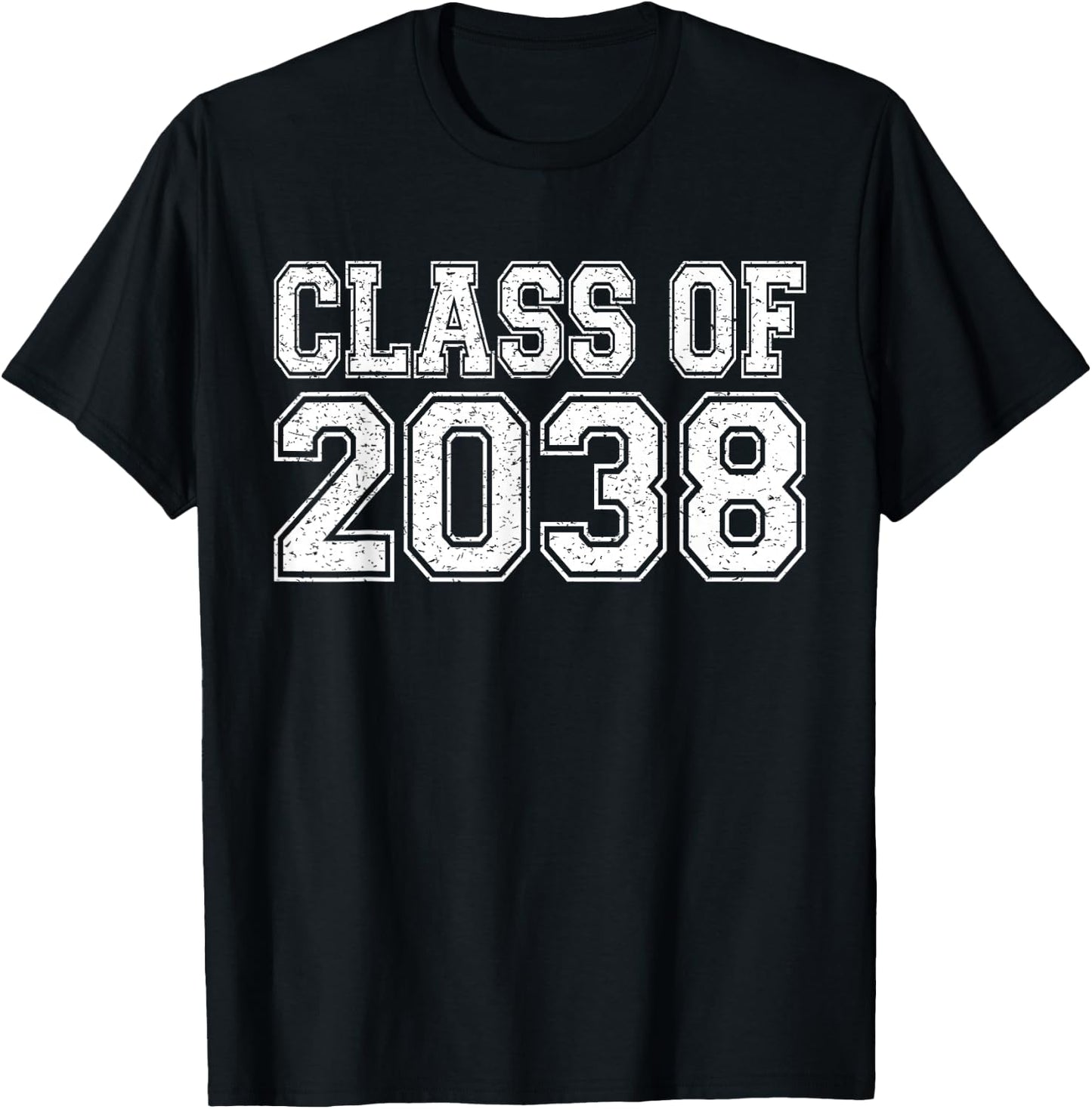 Class of 2038 First Day of Pre-k Graduation 2038 Preschool T-Shirt - T-Shirt | Black