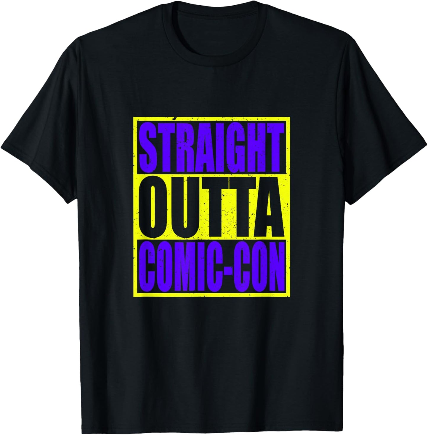 Straight Outta Comic-Con Anime Lover Cosplay Addict T-Shirt - T-Shirt | Black