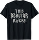 This Realtor Rocks Rock Music Lover Real Estate Agent T-Shirt - T-Shirt | Black