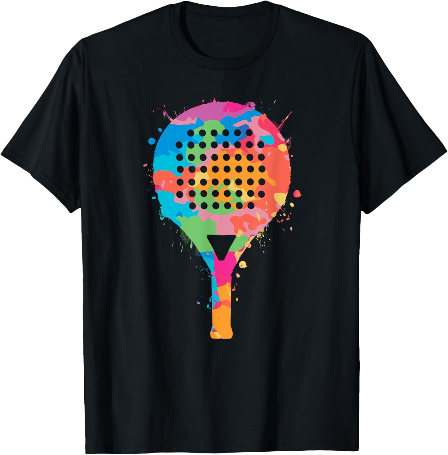 Padel Racket Kids Girls Boys Platform Tennis T-Shirt - T-Shirt | Black