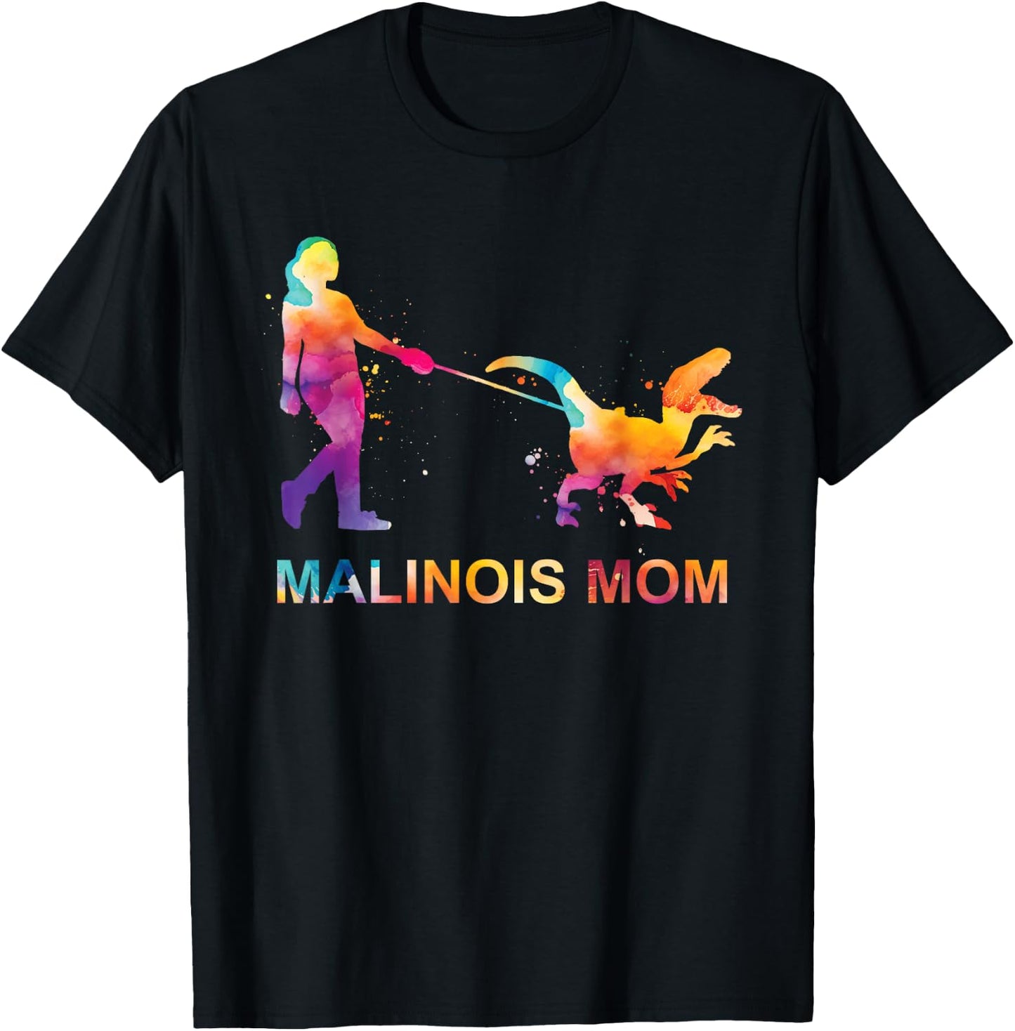 Belgian Malinois Mom Funny Maligator Mama T-Shirt - T-Shirt | Black